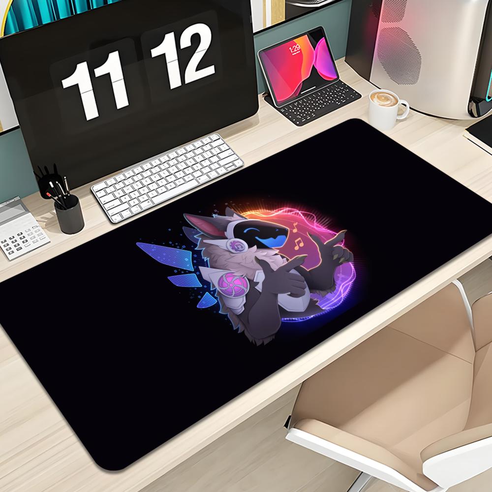 Gaming Keyboard Typewriter - Protogen Mouse Pad Keyboard Mousepad large
