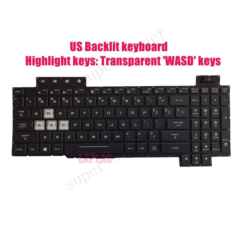 Gaming Keyboard Asus - SSS+ US Backlit keyboard for ASUS