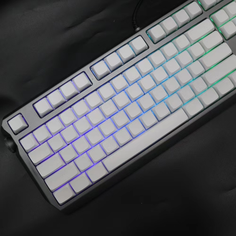 Gaming Keyboard Noise - 108 PBT Blank Keycaps Cherry OEM