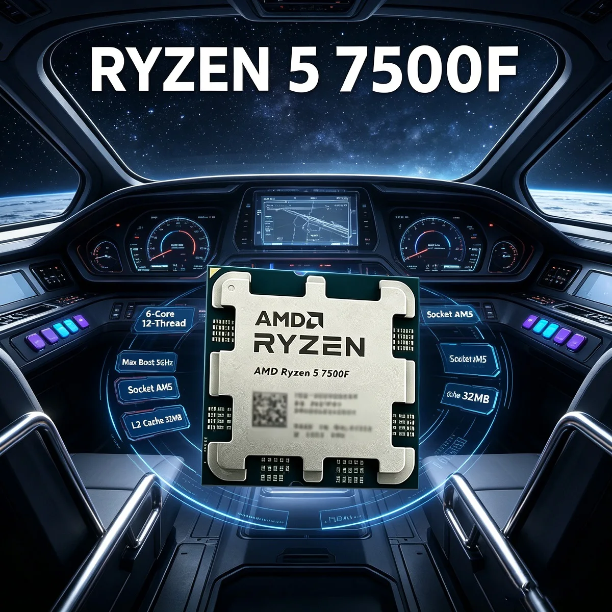 AMD Ryzen 5 7500F Desktop Gami - Amd Cpu Ryzen 5 ulasan dan harga