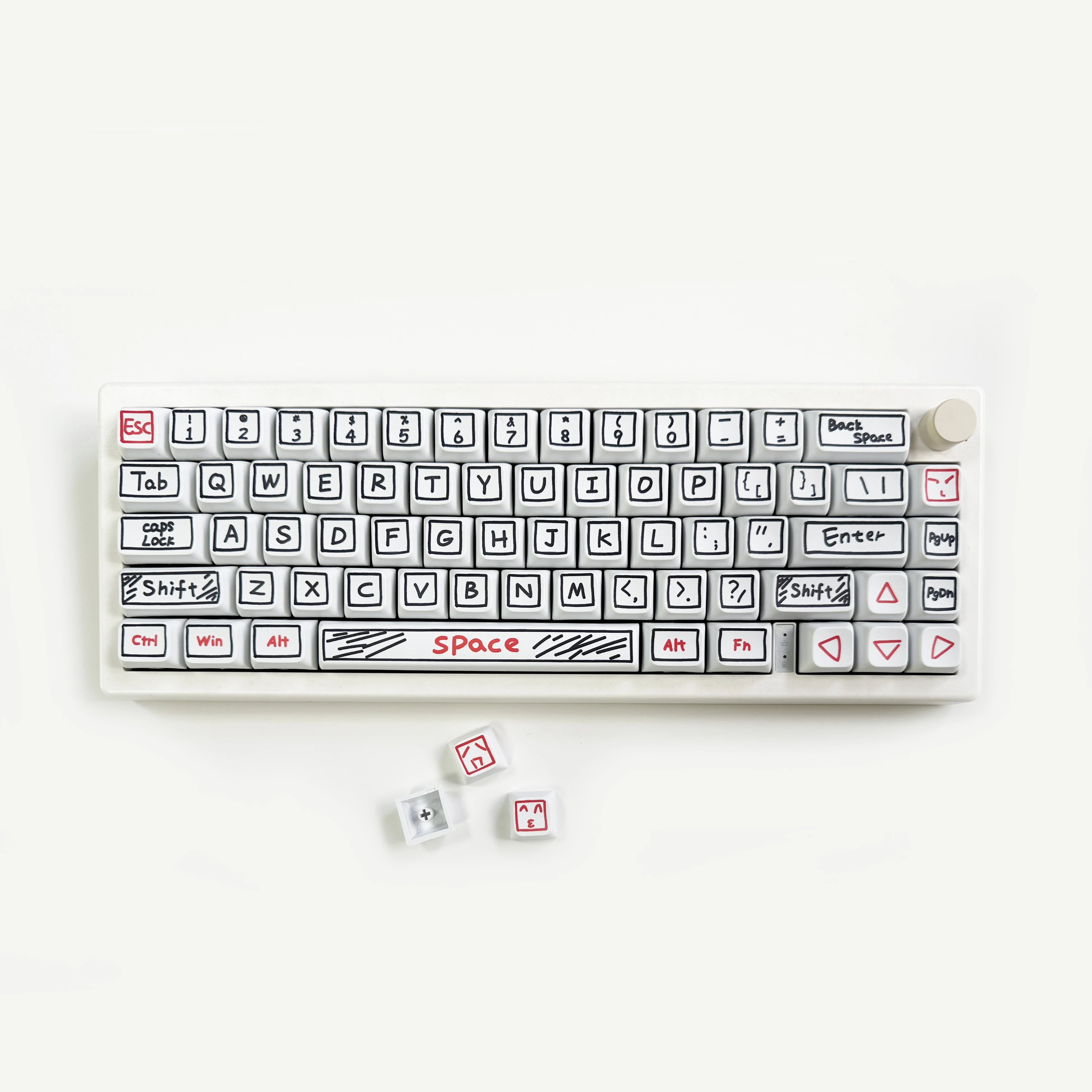 125 Keys XDA Profile Graffiti  - Gaming Keyboard Ergo ulasan dan harga
