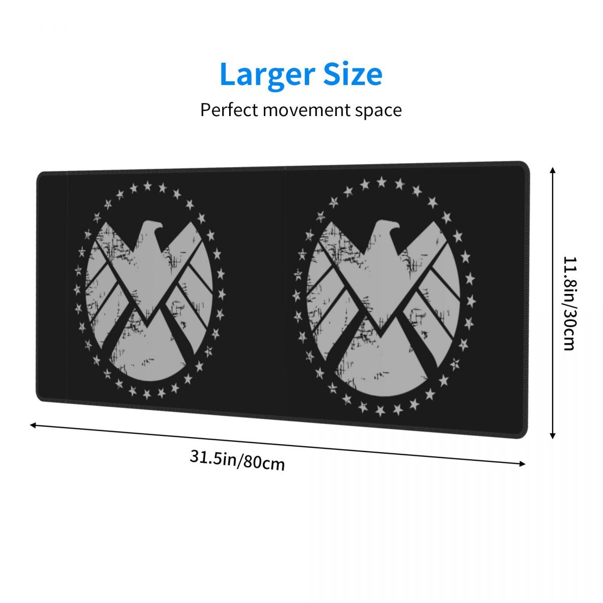 Large Mouse Pad Shield Agent T - Gaming Keyboard Training ulasan dan harga