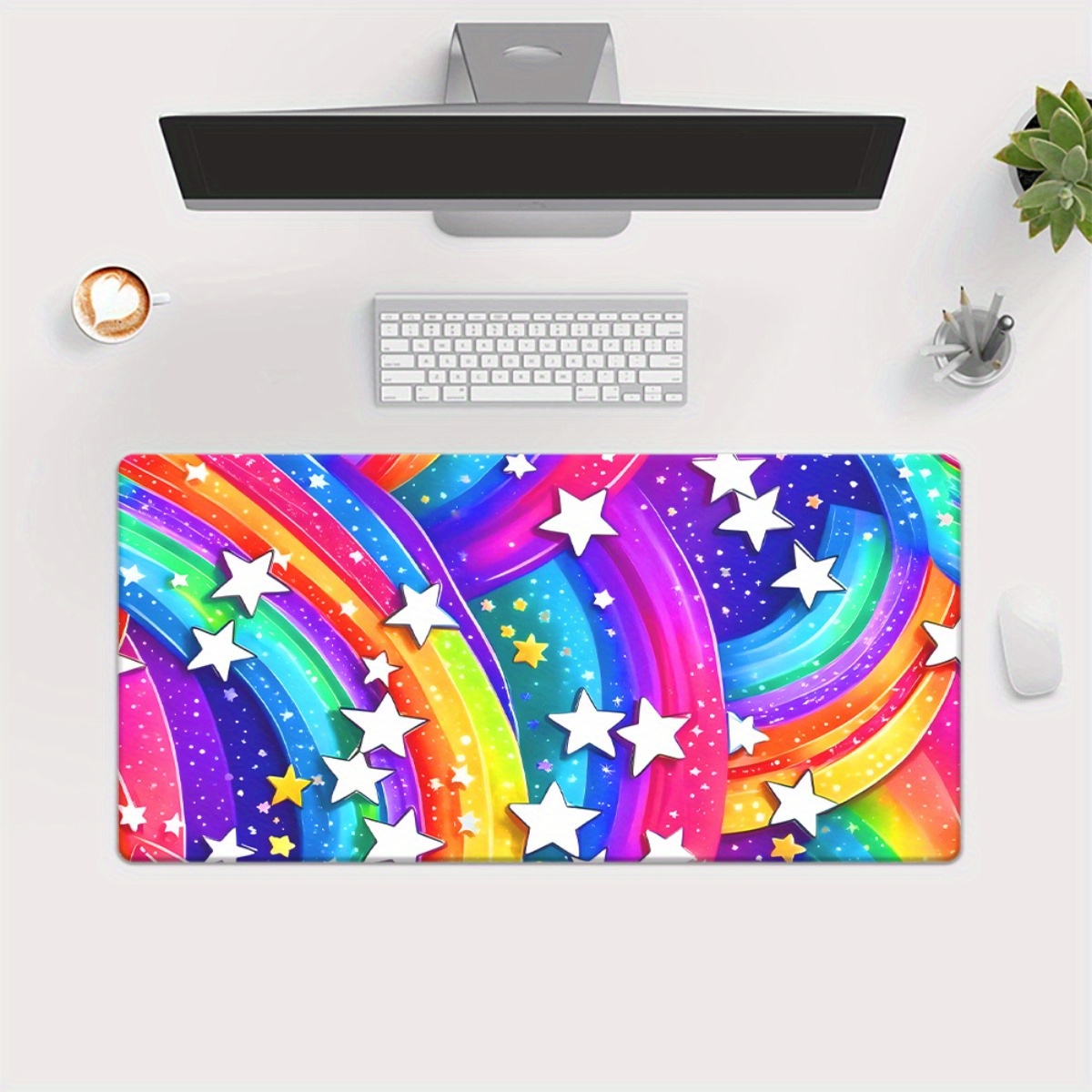 Brand HD Printed Desk Pad Rain - Gaming Keyboard Brand ulasan dan harga