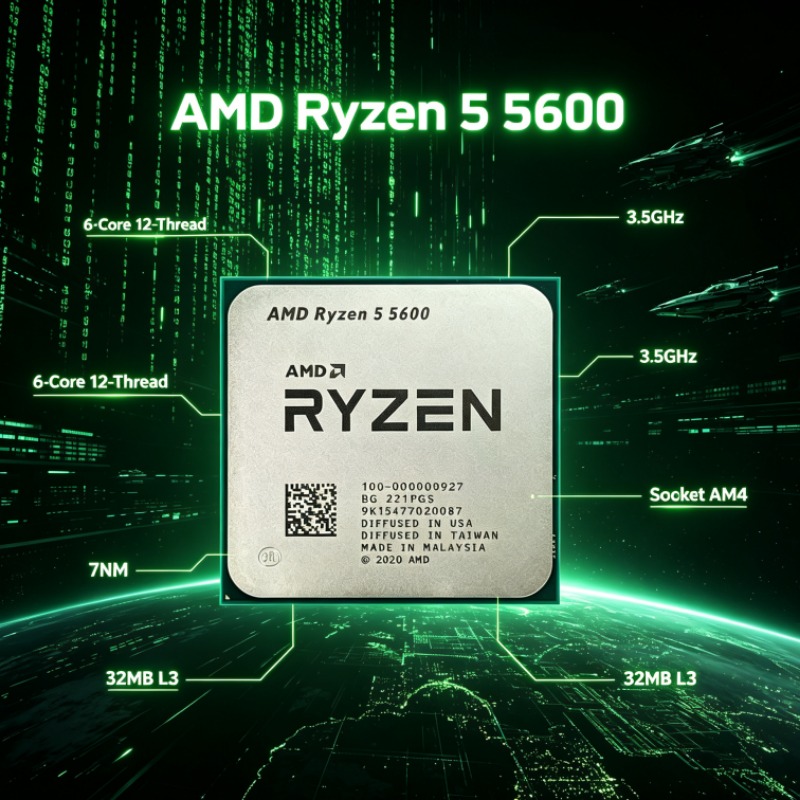 Ryzen 5 5600 Vermeer Core 6C/1 - Amd Cpu Ryzen 5 ulasan dan harga