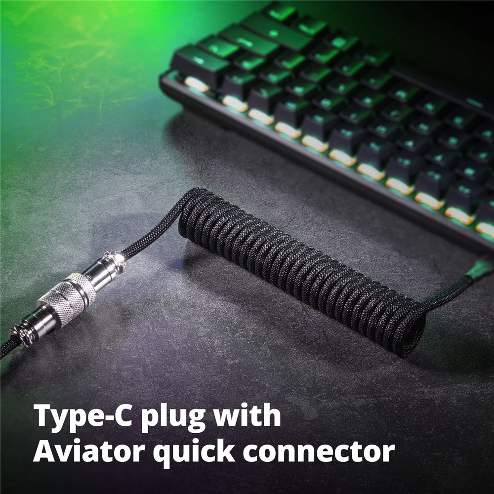 Mechanical Keyboard Coiled Cab - Gaming Keyboard Types ulasan dan harga