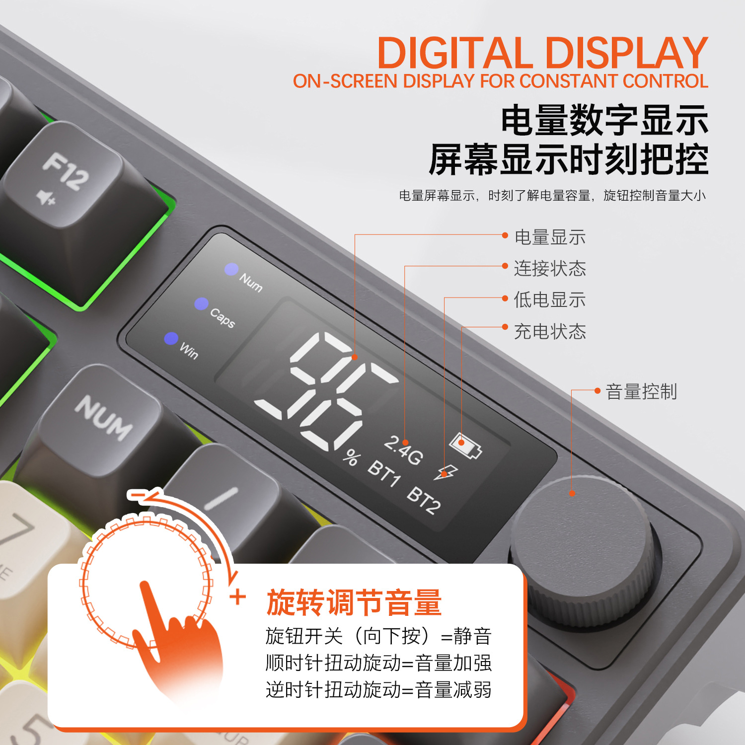 Hot Free Wolf T96 Wireless Dua - Gaming Keyboard Mechanical ulasan dan harga