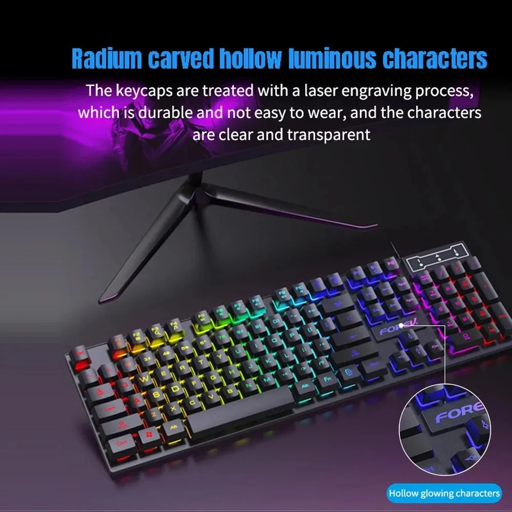 104 Key Backlit Mechanical Key - Gaming Keyboard Half ulasan dan harga