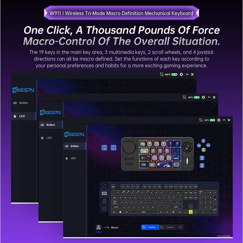 Gaming Keyboard W911 Wireless  - Gaming Keyboard Mechanical ulasan dan harga