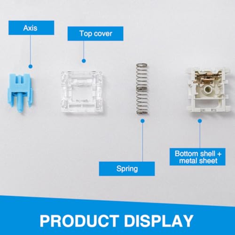 108PCS Blue Tactile Mechanical - Gaming Keyboard Types ulasan dan harga